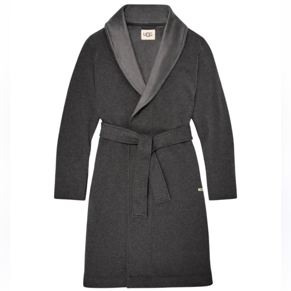 Women's UGG Duffield Tie Front Lounging Fleece-Lined Robe size Small